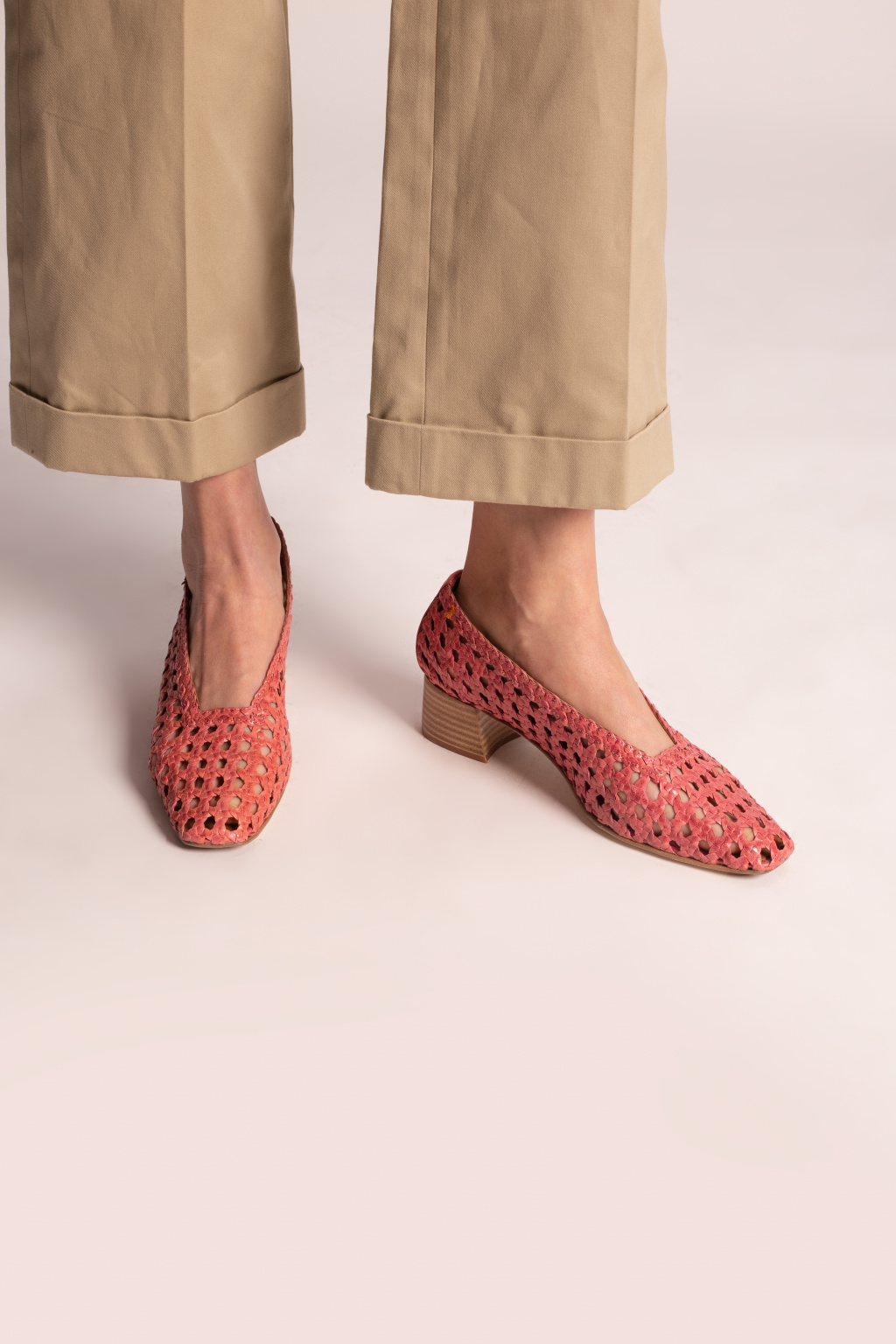 Miista ‘Taissa’ woven pumps